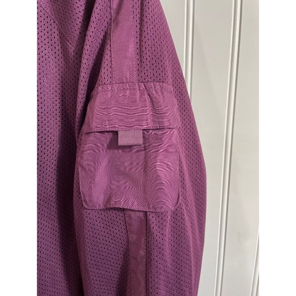 Vintage Active Frontier Women's Large Plum Full Zip Hoodie Windbreaker Jacket - Picture 6 of 8
